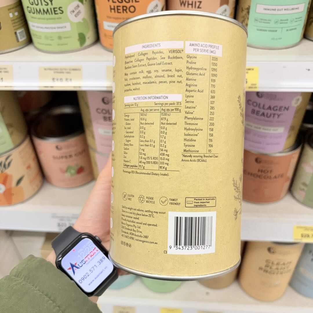 Collagen đẹp da, tóc và móng Nutra Organics Collagen Beauty