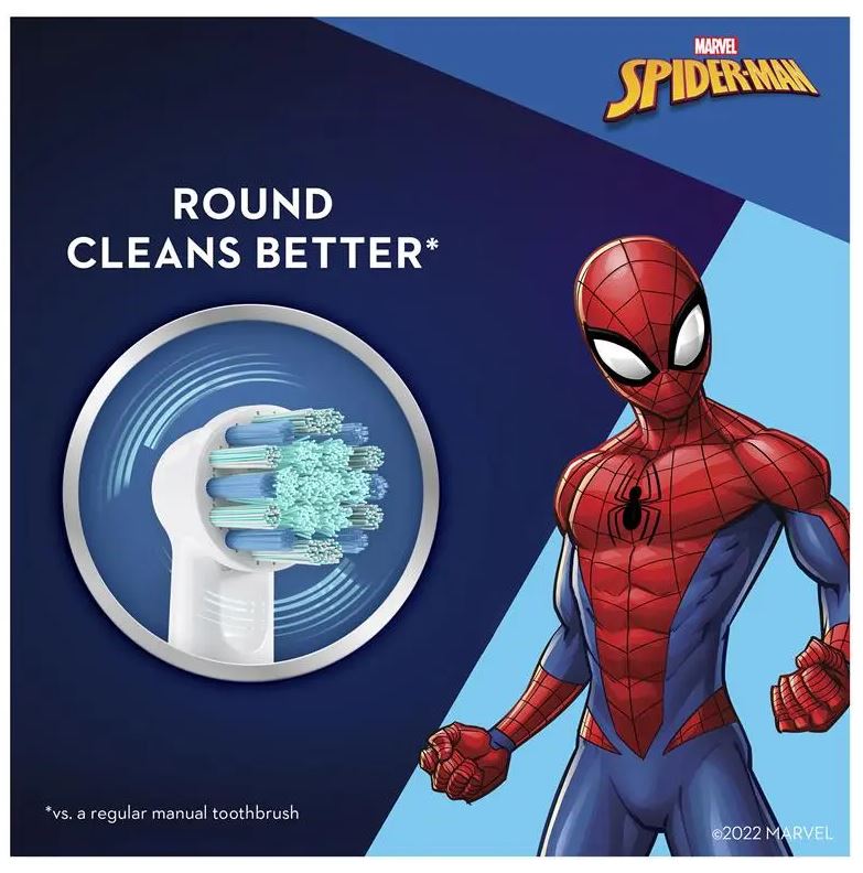 Bàn chải điện dành cho trẻ em từ 3 tuổi Oral-B Vitality Kids Clean (Phiên bản Spiderman & Frozen)