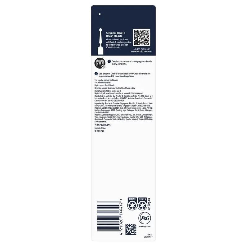 Đầu bàn chải điện Oral B Power Toothbrush Sensitive Clean Refills 2 Pack