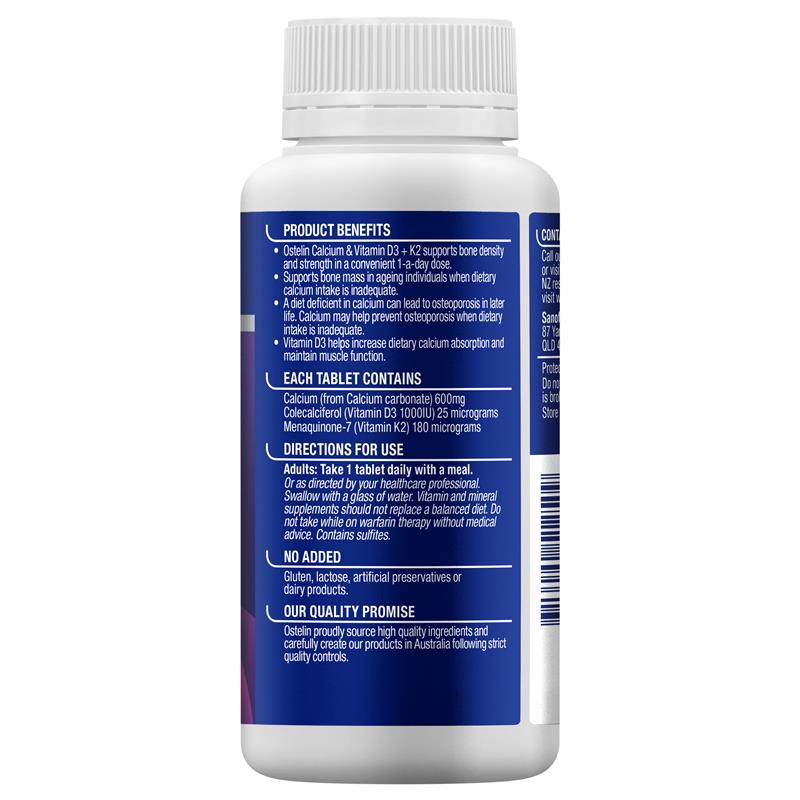 Viên uống bổ sung Canxi & D3 + K2 Ostelin