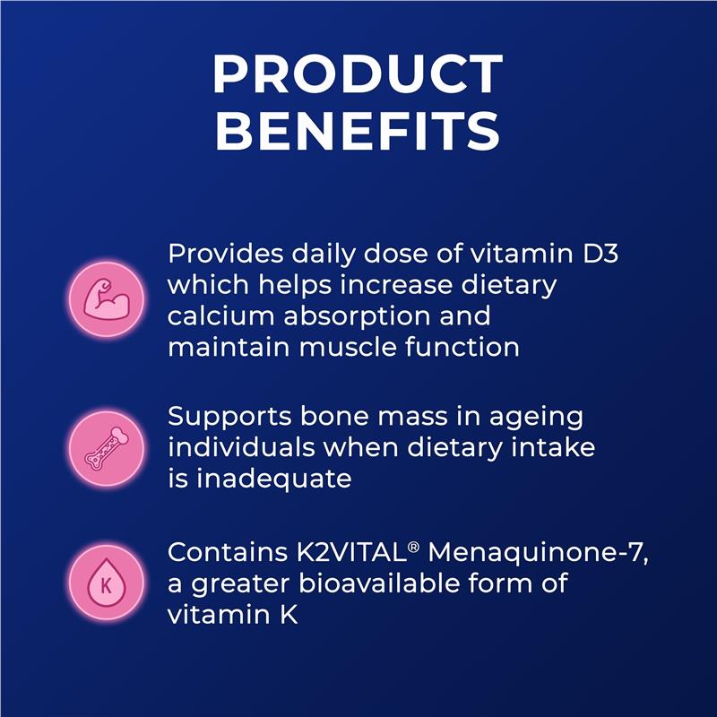 Viên uống bổ sung Canxi & D3 + K2 Ostelin