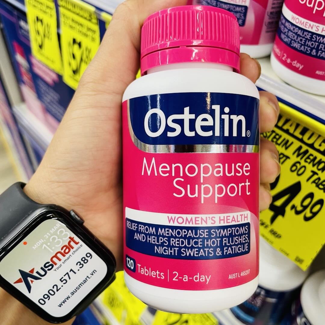 Viên uống giảm triệu chứng mãn kinh Ostelin Menopause Support