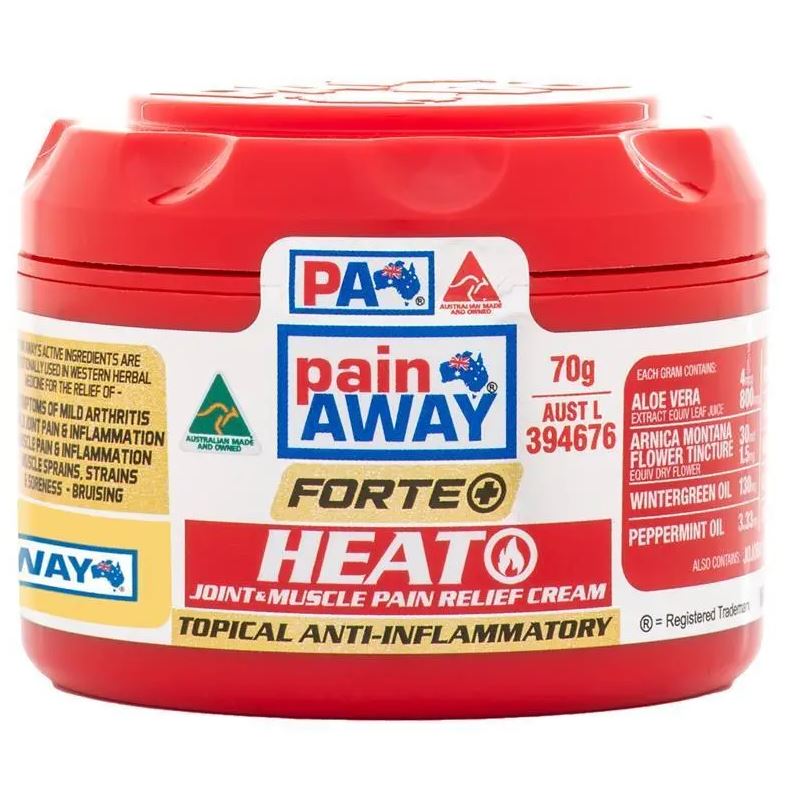 Pain Away Forte + Heat Joint & Muscle Pain Relief Cream