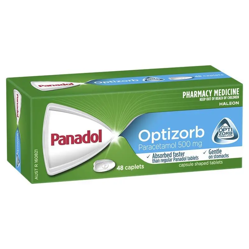 Giảm đau hạ sốt Panadol Optizorb Paracetamol Pain Relief viên oval