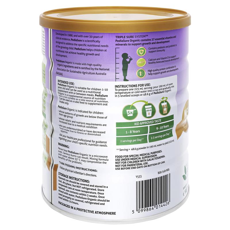 Sữa Pediasure Hữu Cơ Úc cho bé