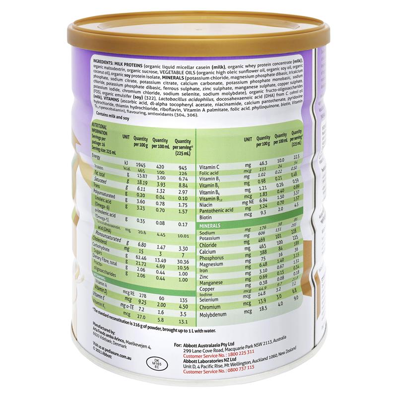 Sữa Pediasure Hữu Cơ Úc cho bé