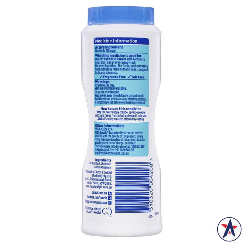 Phấn chống hăm cho bé Curash Baby Care Anti-Rash Baby Powder 100g