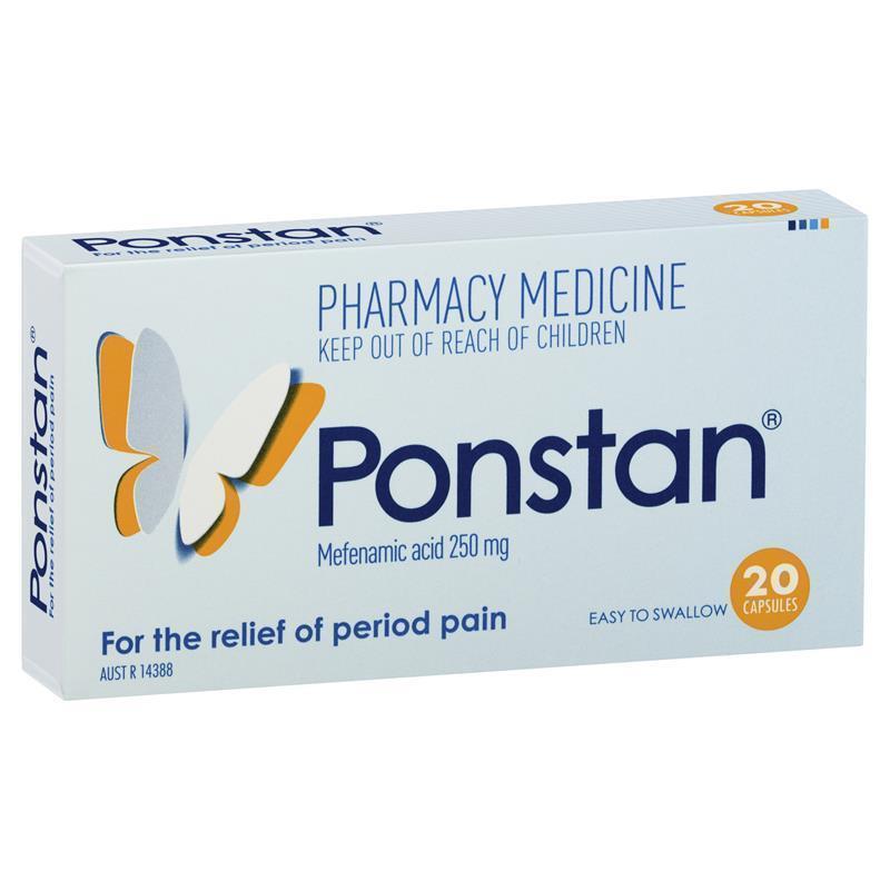 Viên nang giảm đau bụng kinh Ponstan 250mg 20 viên