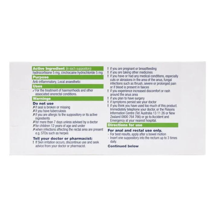 Kem mỡ thoa trực tràng Proctosedyl Haemorrhoids Relief Ointment Cream