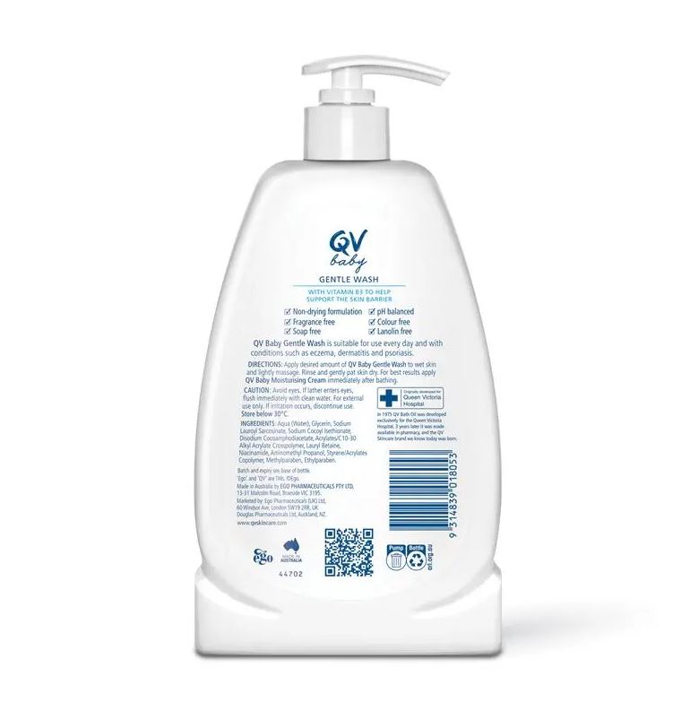Sữa tắm cho bé QV Baby Gentle Wash