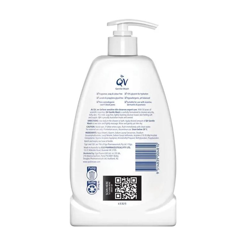 Sữa tắm dịu nhẹ QV Gentle Wash