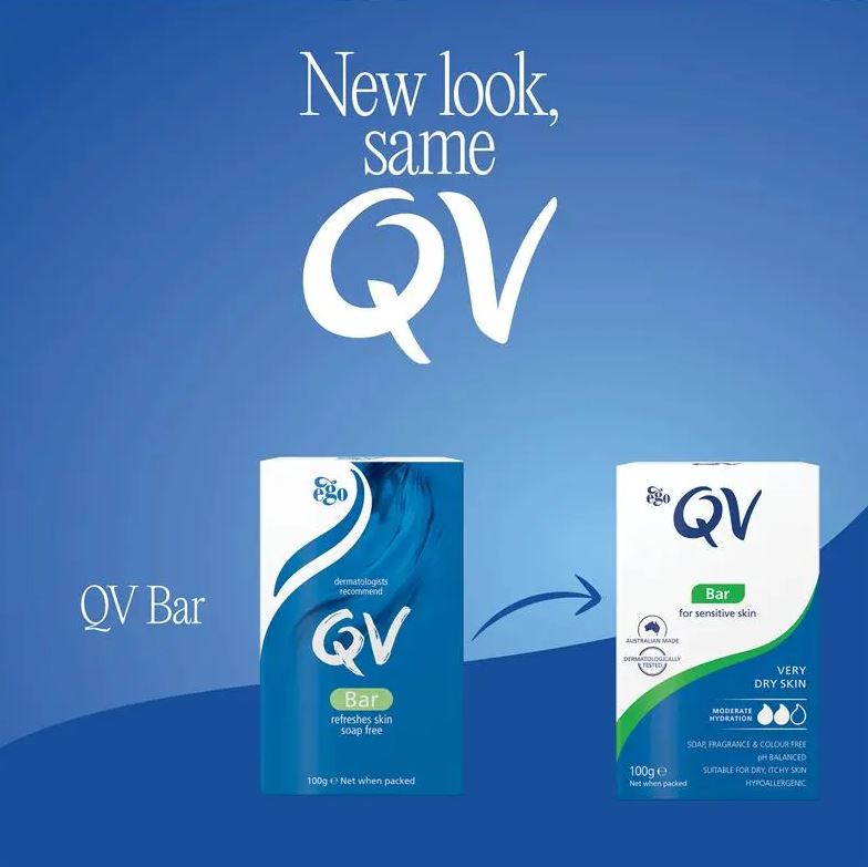 Sữa rửa mặt dạng thanh QV Wash Cleansing Bar 100G Twin Pack