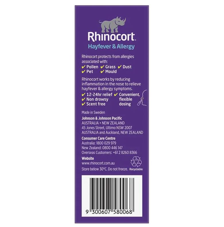 Xịt viêm mũi dị ứng Rhinocort Original Hayfever & Allergy Nasal Spray