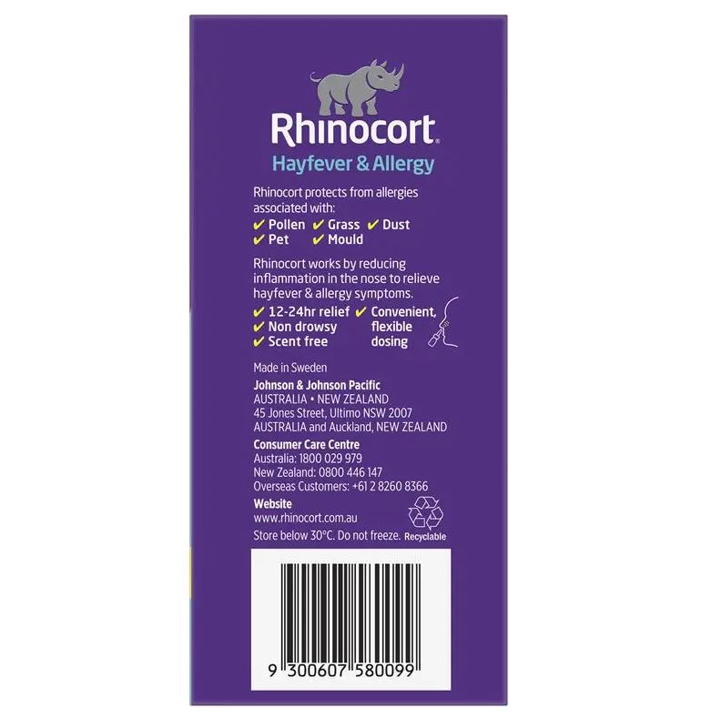 Xịt viêm mũi dị ứng Rhinocort Original Hayfever & Allergy Nasal Spray