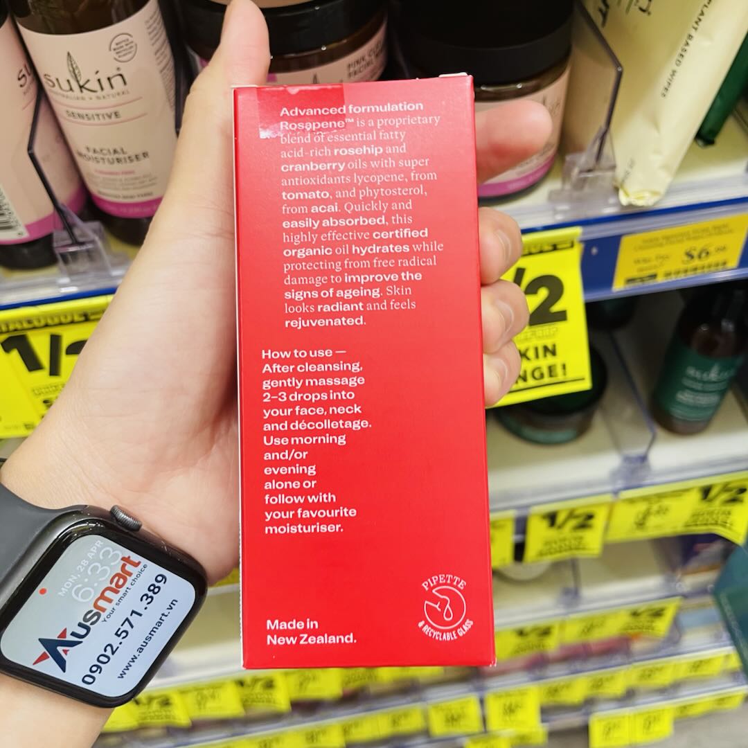 Tinh dầu nụ tầm xuân Rosehip Oil Trilogy Antioxidant+ 30ml