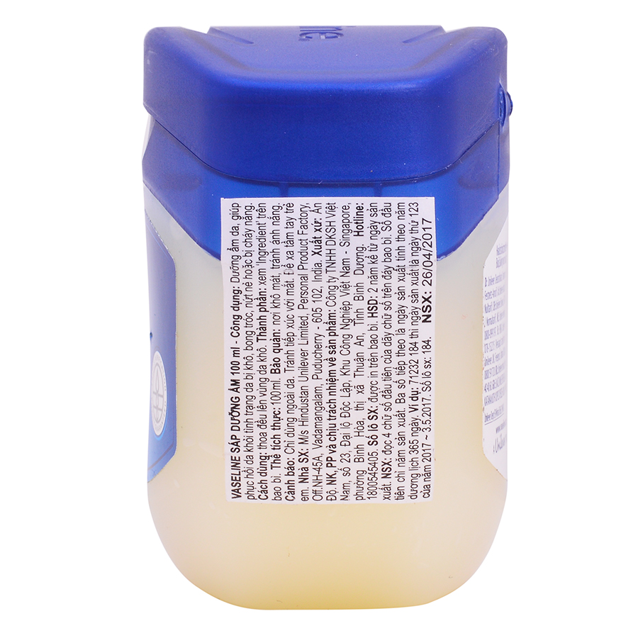 Sáp dưỡng ẩm Vaseline 100% Petroleum Jelly