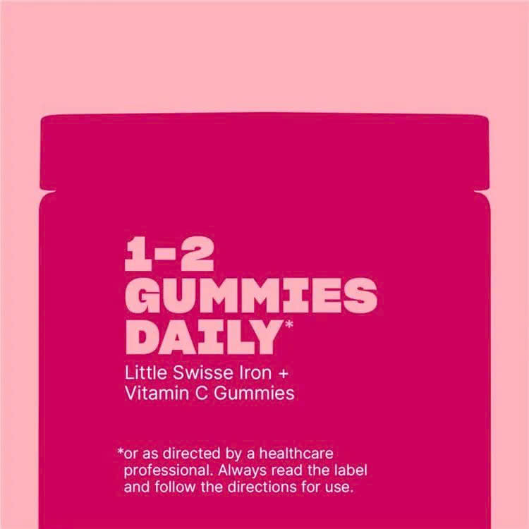 Kẹo dẻo bổ máu cho bé Little Swisse Iron + Vit C Gummies