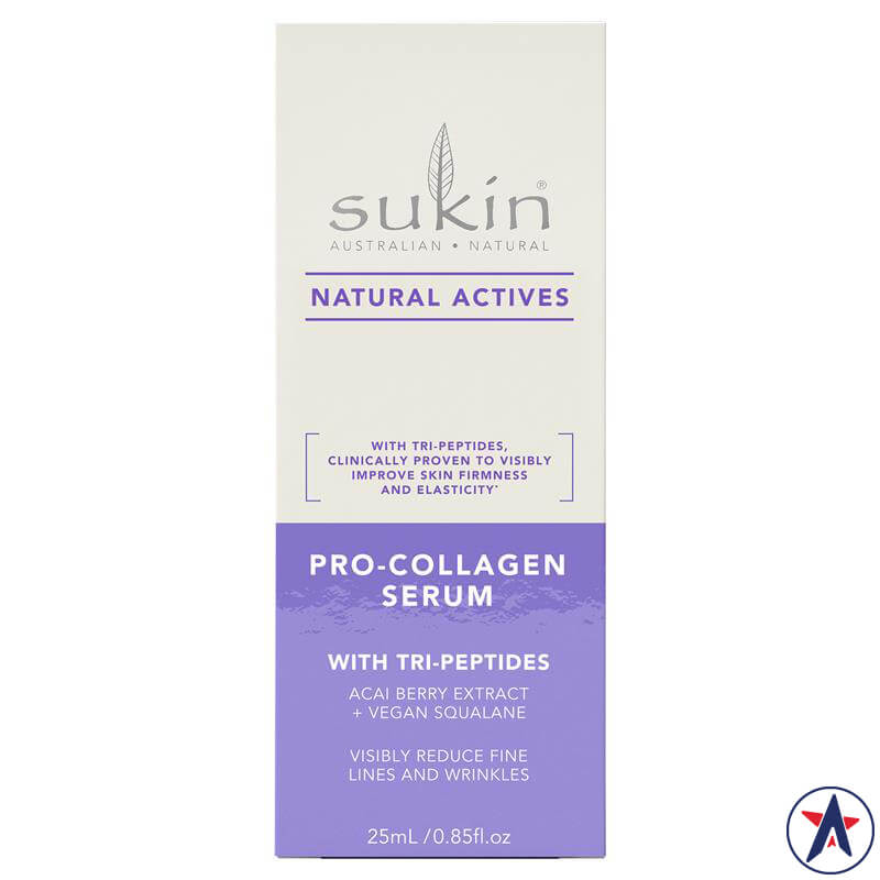 Serum bổ sung collagen cho da Sukin Natural Actives Pro-Collagen Serum with Vegan Squalane 25ml