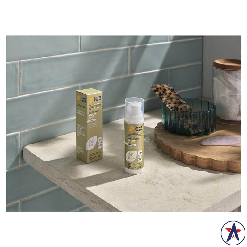 Serum chống nắng dưỡng ẩm Cancer Council SPF 50+ Face Day Wear Serum 50ml