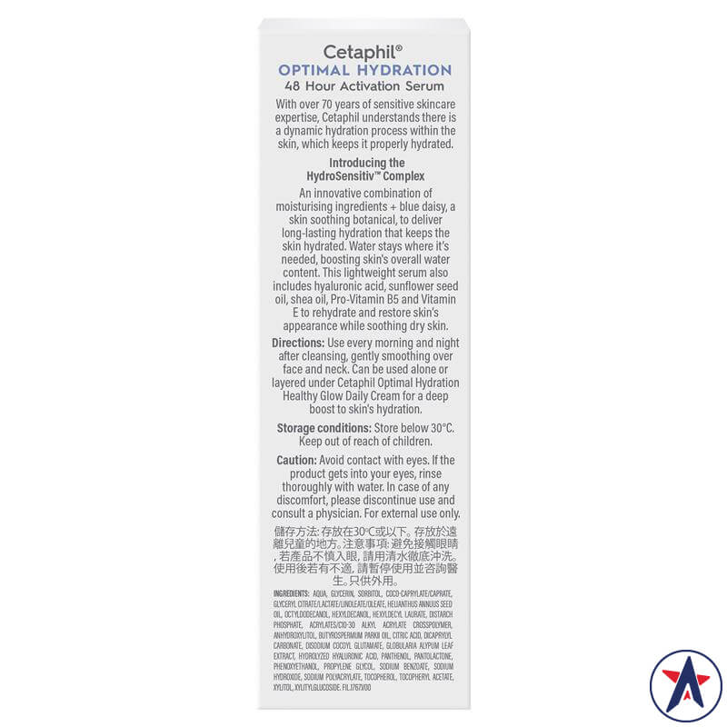 Serum dưỡng ẩm Cetaphil Optimal Hydration 48hr Activation Serum 30ml