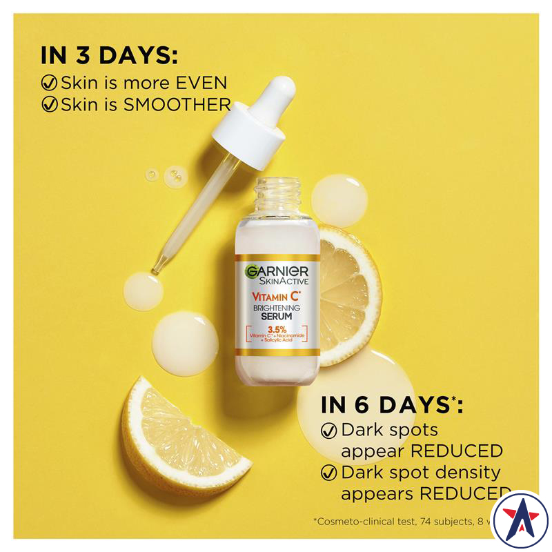 Serum dưỡng sáng da Garnier Skin Active Vitamin C Brightening Serum 30ml