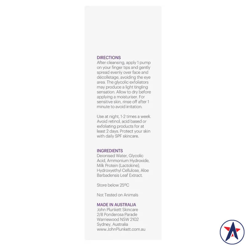 Serum làm sáng da và loại bỏ tế bào chết John Plunkett's SuperBright Exfoliating Skin Brightener 15ml