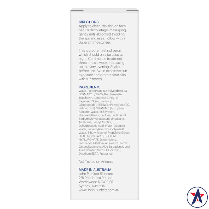 Serum tăng đàn hồi da John Plunkett's SuperLift Face Lift Treatment Serum 15ml