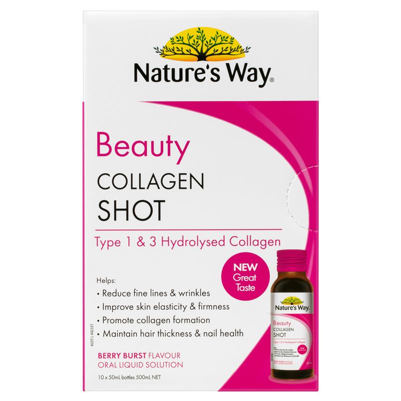 Nature's Way Beauty Collagen Shot Australia Úc 10 ống x 50ml