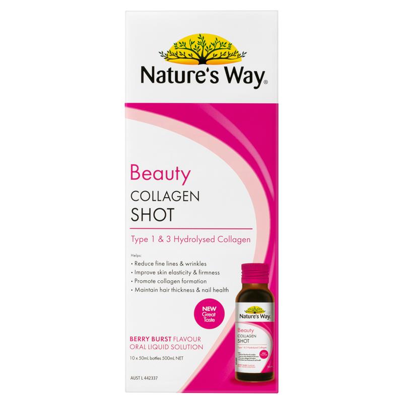 Nature's Way Beauty Collagen Shot Australia Úc 10 ống x 50ml