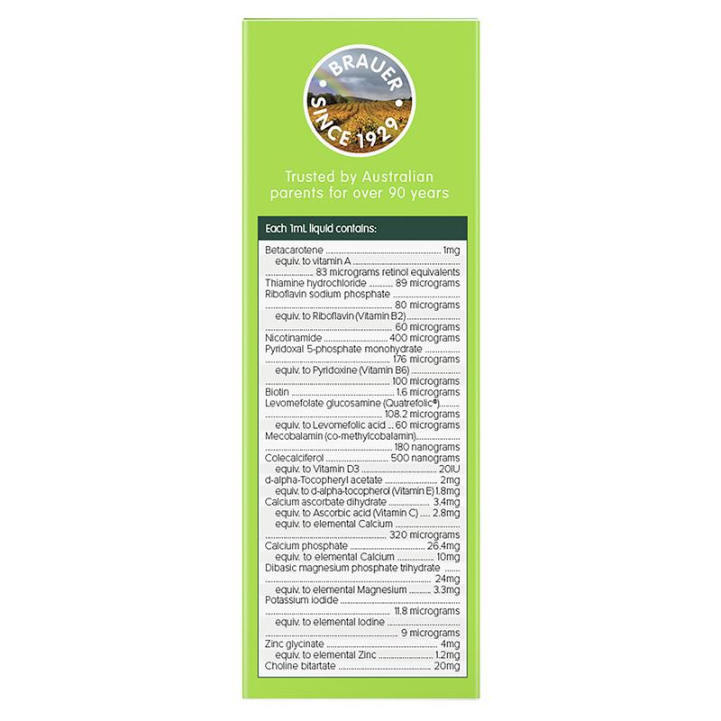 Siro Brauer Baby Kids Liquid Multivitamin for Toddlers 100ml