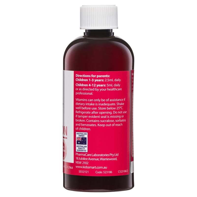 Sắt nước cho bé Nature's Way Multi + Iron Liquid Kids Smart 200ml