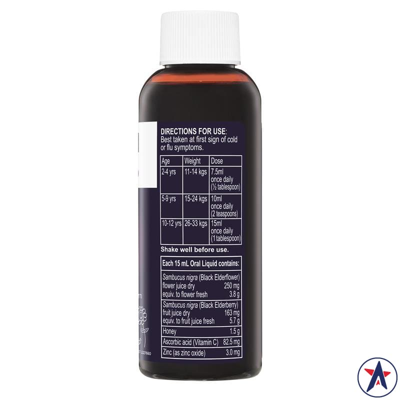 Siro cảm cúm Sambucol Kids Cold & Flu Relief Black Elderberry 120ml