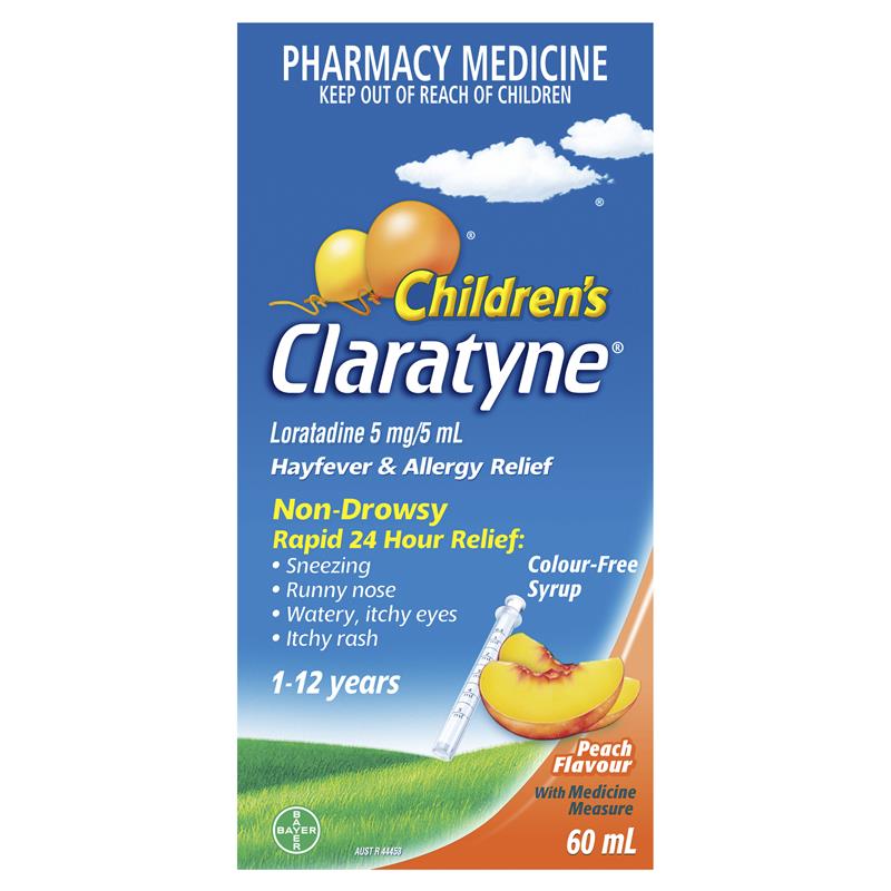 Siro trị dị ứng Children's Claratyne Hayfever & Allergy Relief 60ml