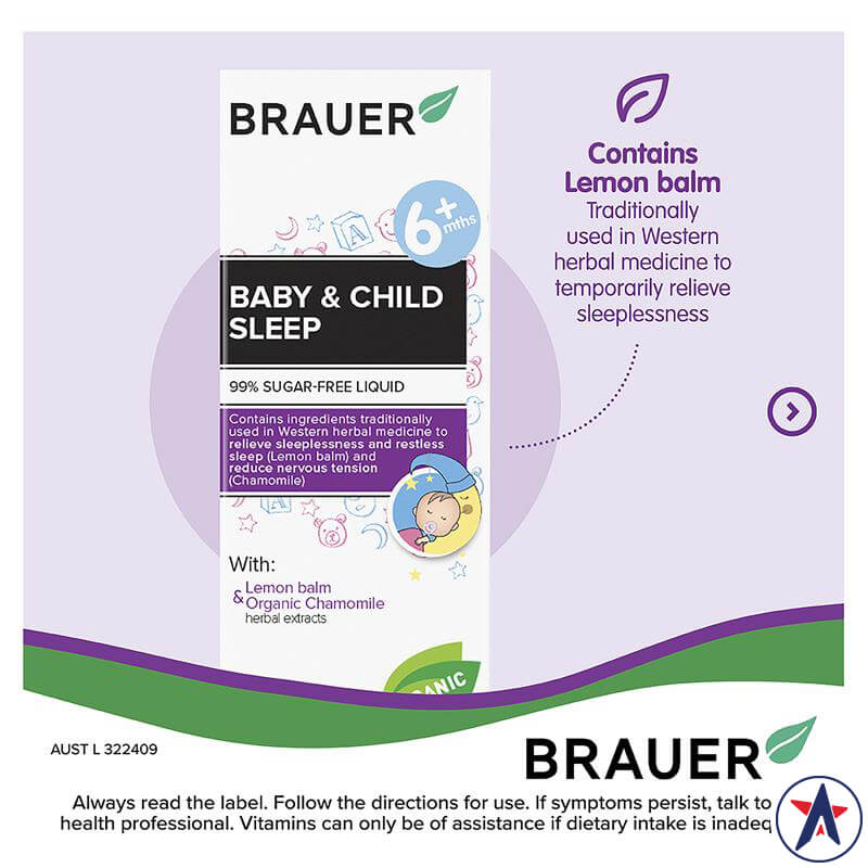 Siro giúp bé ngủ ngon Brauer Baby & Child Sleep của Úc 100ml