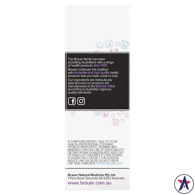 Siro ho Brauer Baby & Child Cough cho bé trên 2 tuổi 100ml | Thương hiệu Úc chính hãng