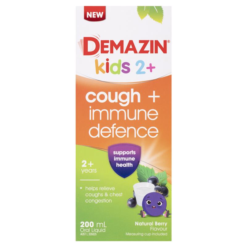 Siro Demazin Kids Cough + Immune Defence của Úc 200ml