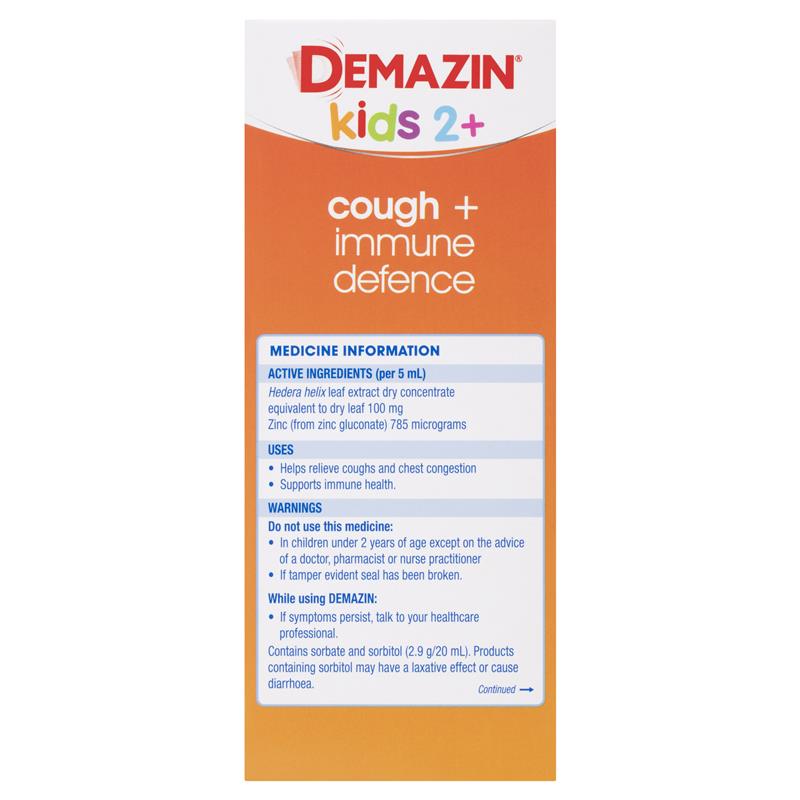 Siro Demazin Kids Cough + Immune Defence của Úc 200ml