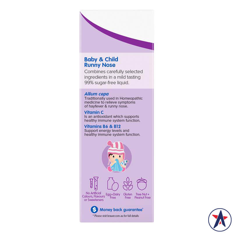 Siro trị sổ mũi dành cho trẻ Brauer Baby Child Runny Nose 100 ml