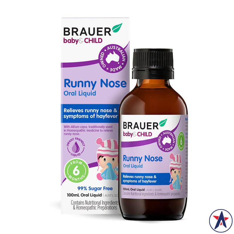 Siro trị sổ mũi dành cho trẻ Brauer Baby Child Runny Nose 100 ml