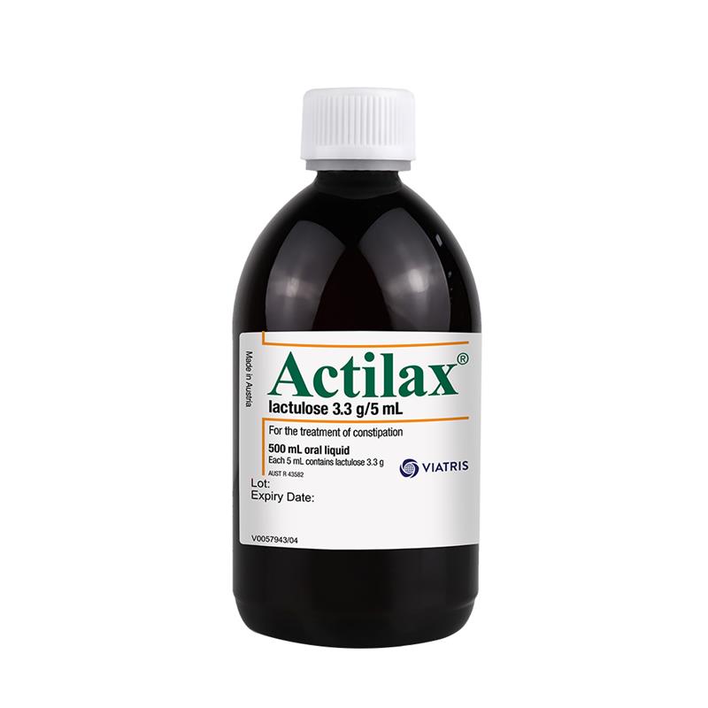 Siro trị táo bón Actilax Mixture 500ml (Lactulose 3.3g/5ml) | Sản phẩm chất lượng từ Úc