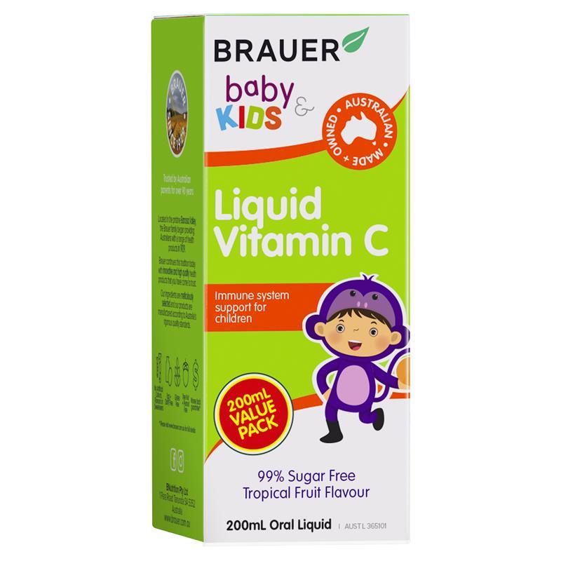 Siro cho bé Brauer Baby Kids Liquid Vitamin C