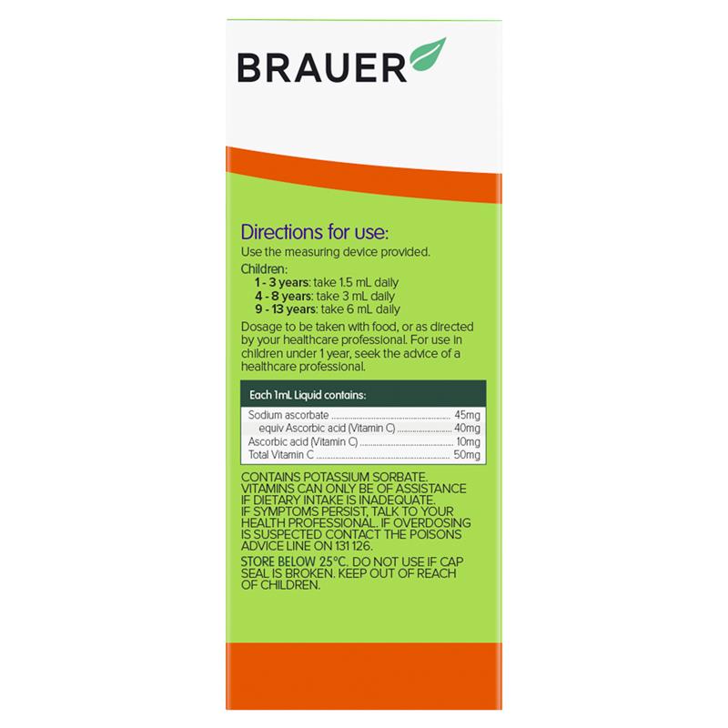 Siro cho bé Brauer Baby Kids Liquid Vitamin C