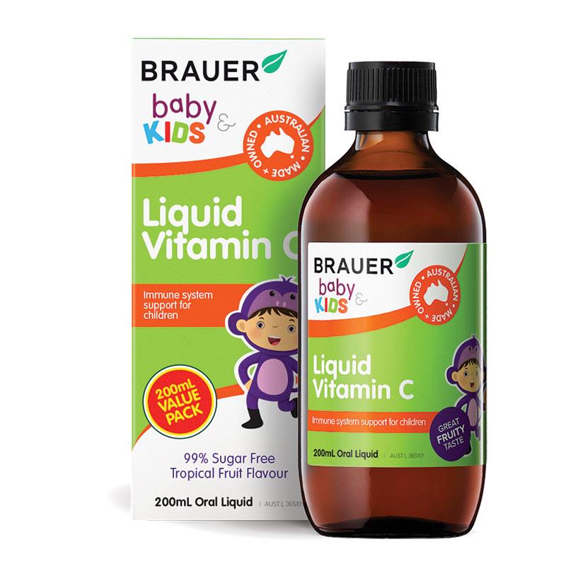 Siro cho bé Brauer Baby Kids Liquid Vitamin C