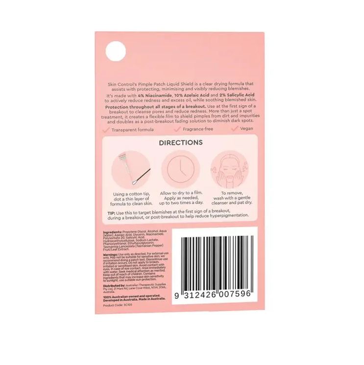 Gel dán mụn dạng lỏng Skin Control Pimple Patch Liquid Shield