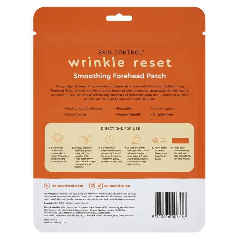Miếng dán giảm nhăn trán Skin Control Wrinkle Reset Smoothing