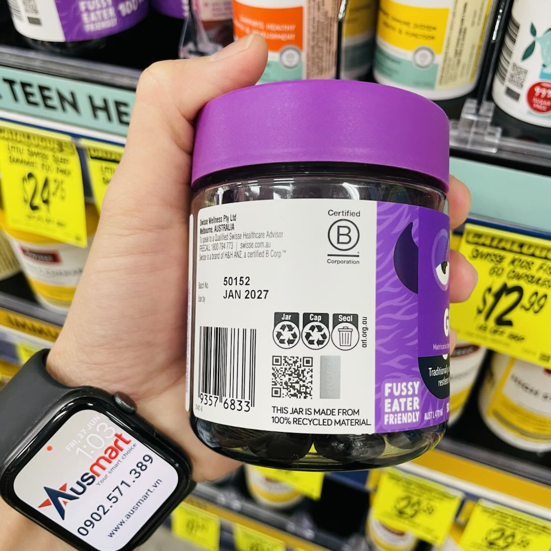 Kẹo dẻo hỗ trợ giấc ngủ Little Swisse Sleep dành cho bé