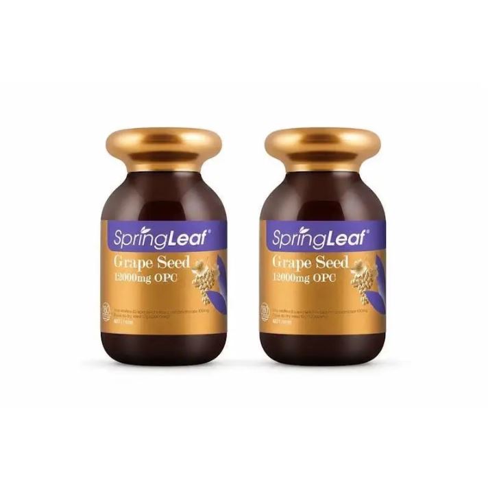 Viên uống chiết xuất hạt nho Springleaf Grape Seed 12000mg OPC