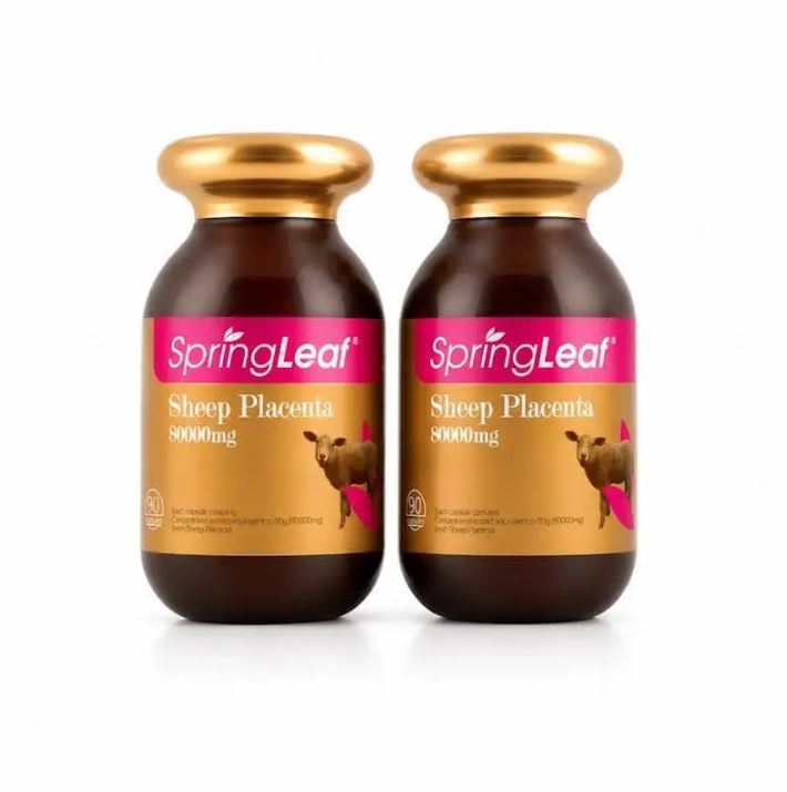 Viên nhau thai cừu hàm lượng cao SpringLeaf Sheep Placenta 80000mg