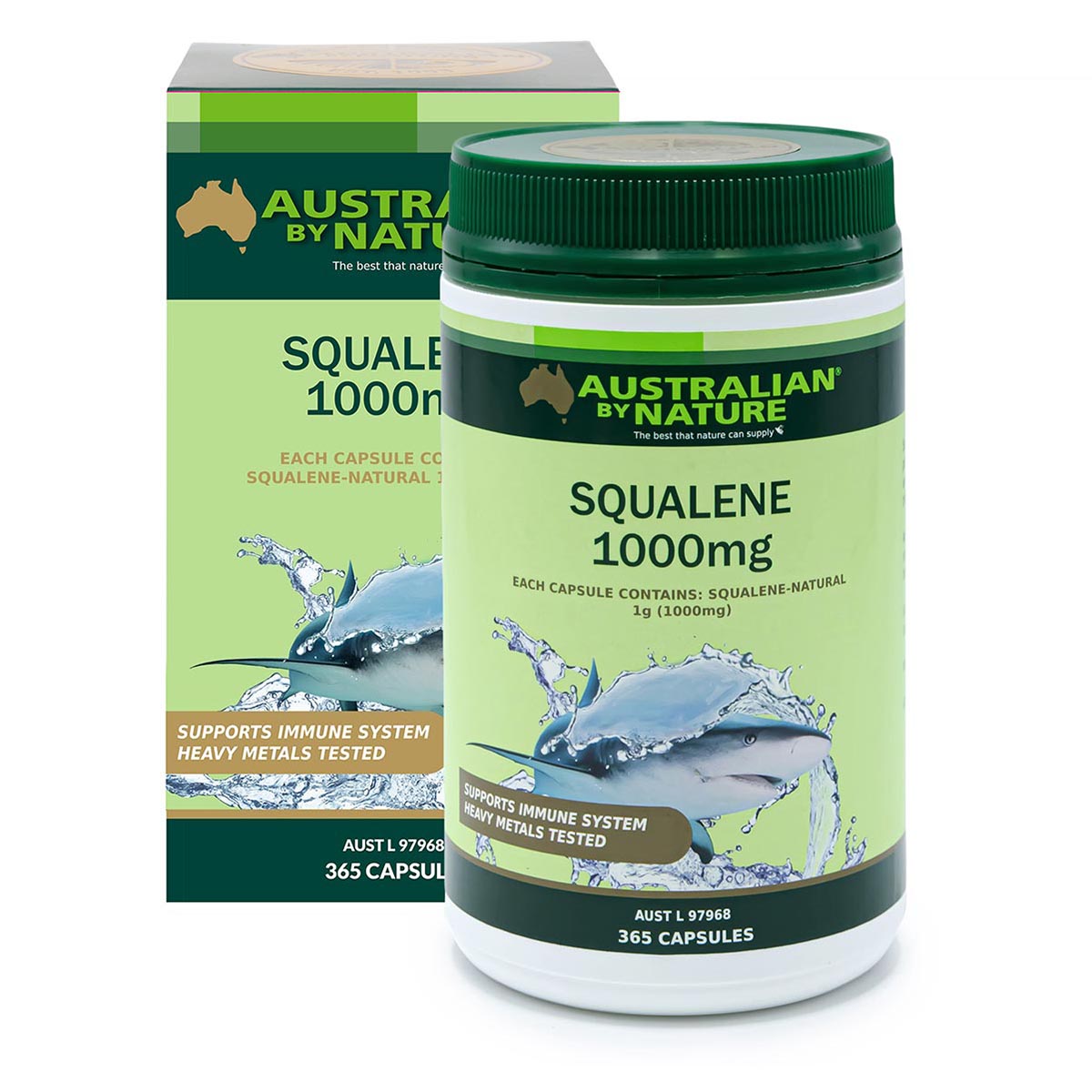 Viên uống dầu gan cá mập Australian By Nature Squalene 1000mg