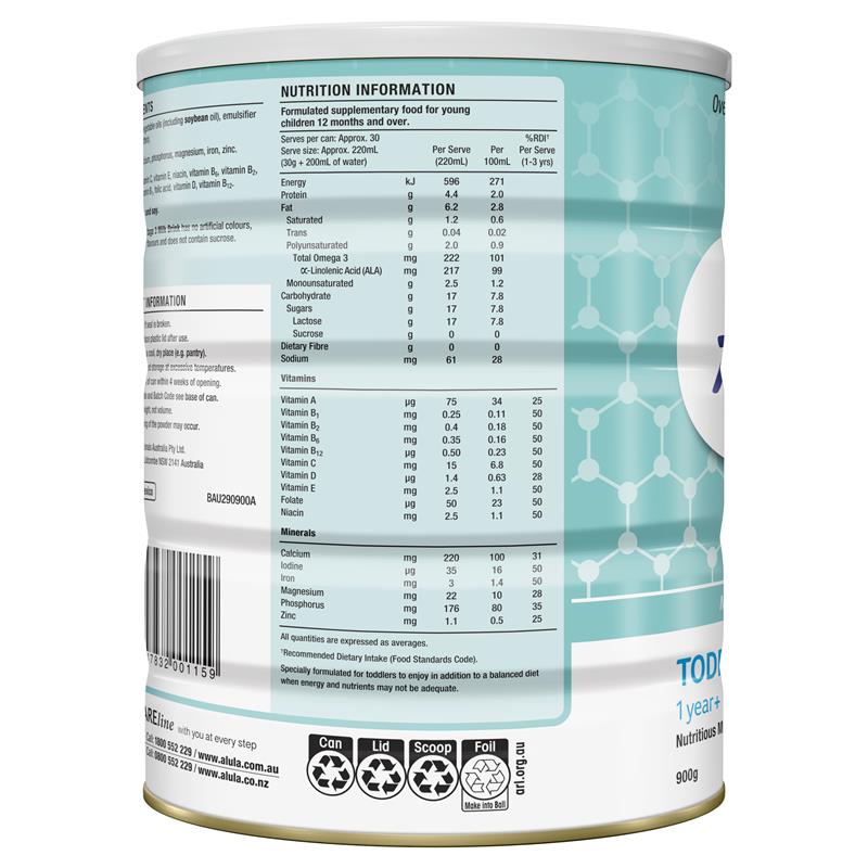 Sữa Alula Original số 3 Toddler 900g (1-3 tuổi)